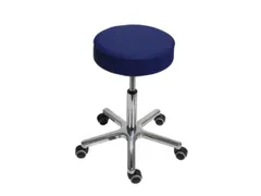 Draaikruk Gasveer Alu Voetkruis 540-720mm Kunstleer Atolblauw Wielen