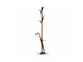 Staande kapstok 6jas-/2tashaken met parapluhouder naturel/wit