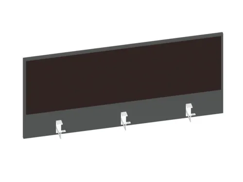 baliepaneel bureau aanbouw achter MS-donkergrijs BN2036-bruin 1200mm