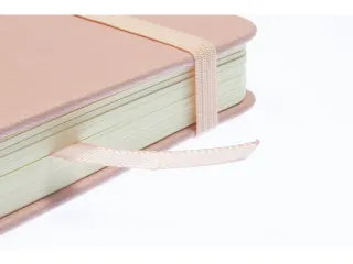 Schetsboek Kangaro A5 oud roze PU HC 80 blad 140gr roomwit met elastie - 8
