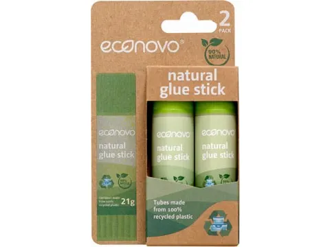 Econovo plakstift 21 gram, blister van 2 stuks