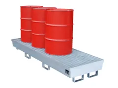 Opvangbak 4x 200l Opvangvol. 233l Vuurverzinkt 285x2400x800mm Rooster