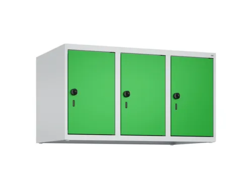 opzetkast,v. locker,3vak.,vak B 300mm,HxBxD 500x900x500mm,draaigrendel