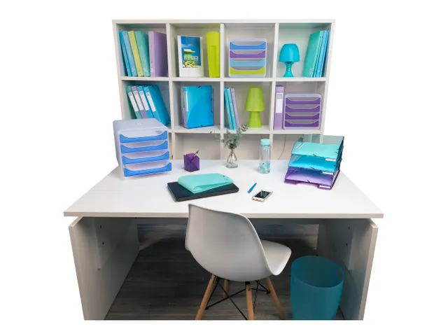 ECOBIN Papiermand 15 L turkoois transp.