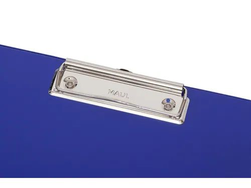 Klembord MAUL PVC folie Blauw A4 staand