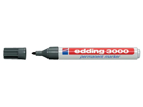 Viltstift edding 3000 rond grijs 1.5-3mm