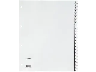 Tabbladen Set A-Z PP A4 4-Gaats 24 Tabs Grijs - 1