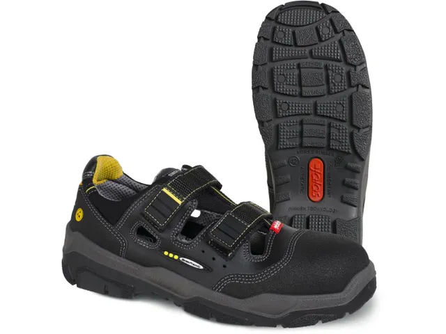 Jalas 1510 S1 veiligheidssandalen SRC HRO zwart maat W-46, per paar