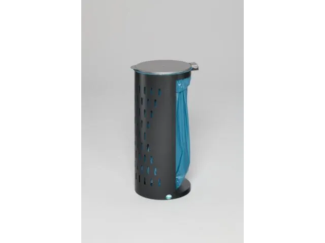 Afvalverzamelaar Opengewerkt 120 Liter 50x380x440mm Antiekzilver