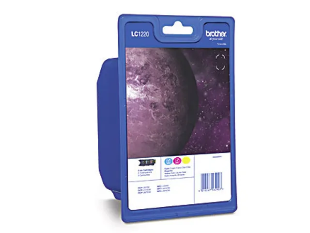 Brother LC1220RBWBPDR, Cyaan, Magenta, Geel, Inkt op pigmentbasis, 1 s