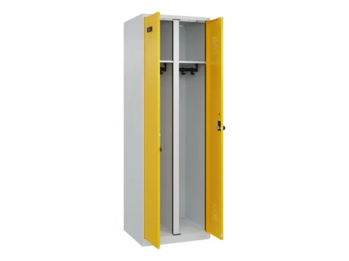 locker voor scheiding van kleding,HxBxD 1850x600x500mm,2vak