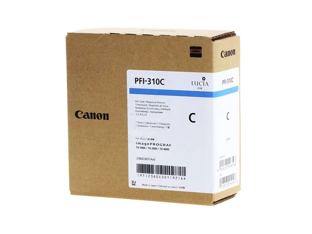 Inktcartridge Canon PFI-310C blauw