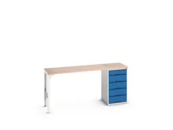 werkbank,HxBxD 930x2000x600mm,multiplexblad,2voeten/1container