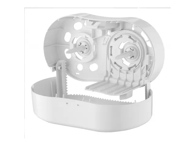 Distributeur papier toilette pour 2 rouleaux blanc PQTMCDuo