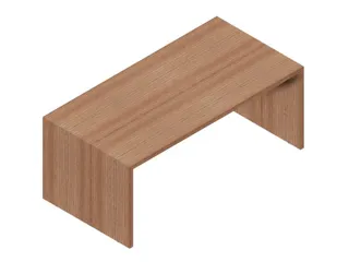 Bureau 1800x900mm Zijpaneel Bladdecor Noten - 3
