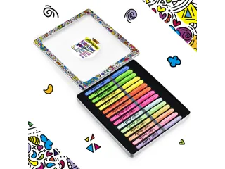 Markeerstift Bic grip Highlight your life assorti blik à 15 stuks - 3