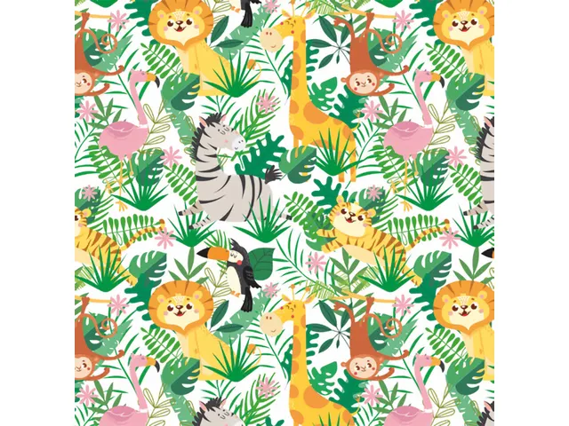 Toonbankrol Kangaro papier kids animal 80 grams, 50cm breed, 200 meter