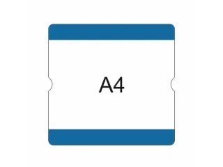 beschrijfbare hoes,markering HxB 302x290mm,PVC,blauw - 2