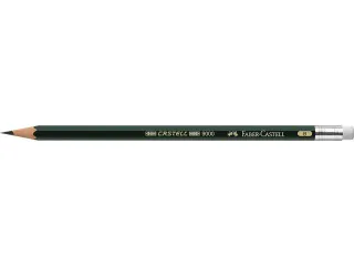 Faber Castell 9000 Potlood B Met Gom - 7