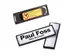 Badge Durable Clip Card à aimant 17x67mm
