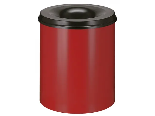 Afvalbak Vlamdovend 80 Liter Rood