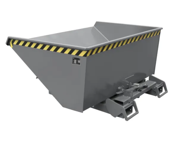 kiepbak,HxLxB 865x1485x1570mm,0,9m³,draagverm. 1000kg,RAL7005