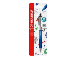 Balpen STABILO pointball colorful medium blauw blister à 1 stuk