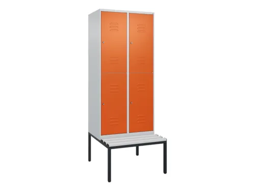Dubbeldekse dekenkist,HxBxD 2120x800x815mm,2x2vak.,vak B 400mm