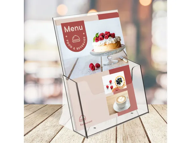 Folderhouder Europel A4 transparant