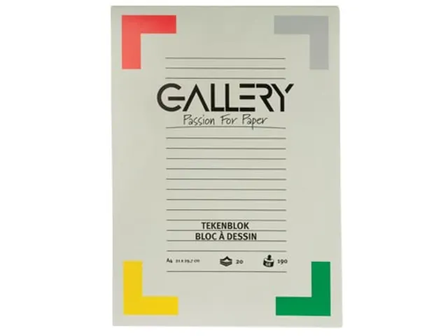 Tekenblok A4 190 Gram 20 Vel
