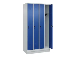locker,HxBxD 1950x1000x500mm,4vak,vak B 250mm,draaigrendel,sokkel - 2