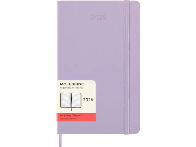 Agenda 2026 Moleskine Weekly Planner 1dag/1pagina Large Pastel Lila