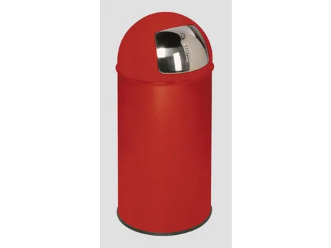 Afvalbak 50 liter hxØ 740x350mm RAL3000 Rood