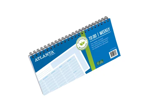 Things to do Djois Atlanta recycled papier Weekly 297x150mm 60vel 70gr
