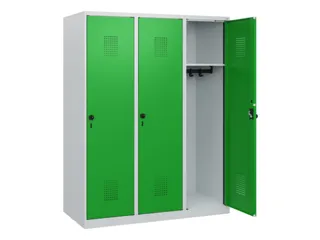 schoollocker,HxBxD 1530x1200x500mm,3vak,vak B 400mm,draaigrendel - 1