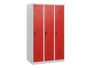 schoollocker,HxBxD 1530x900x500mm,3vak,vak B 300mm,draaigrendel - 2