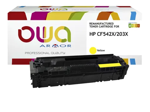 Cartouche toner OWA alternative pour HP CF542X jaune