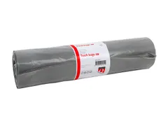 Afvalzak Quantore LDPE T50 60L grijs extra stevig 60x90cm rol à 25st