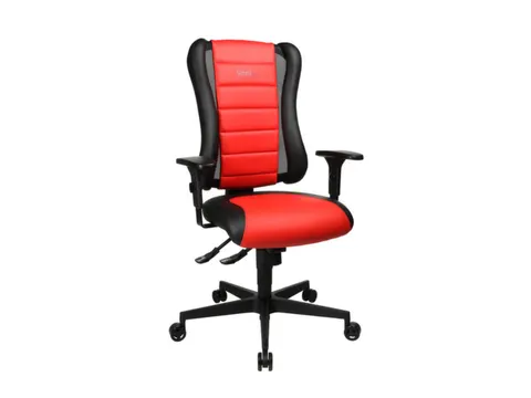 Topstar Bureaustoel Sitness Racer RS 3D-zitting, zwart/rood