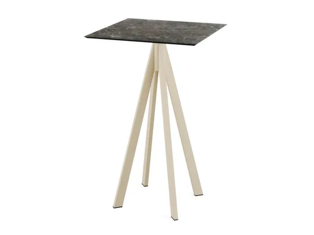 statafel,HxBxD 1090x700x700mm,rechthoekig,4voeten zandkleuren