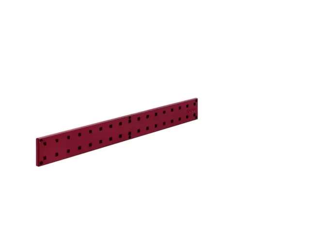 rail latéral à plaques perforées,HxlxP 76,2x650x13mm,acier,RAL3004