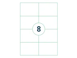 Etiket Qbasic A4 1.000 vel 105x74 mm 8000 labels