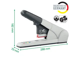 Blokhechter Leitz 5551 Heavy Duty 80vel zilvergrijs - 4