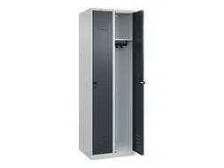locker,HxBxD 1850x600x500mm,2vak,vak B 300mm,draaigrendel