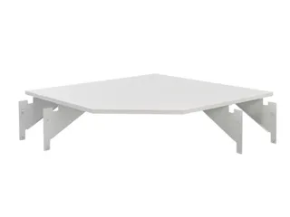 ESD-koppelelement voor montagetafel 90° BxD 800x800mm blad grijs hoek - 2