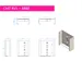CMT Swoosh handschoendispenser Duo in breedte verstelbaar RVS
