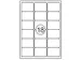 Etiket Rillstab 63.5x46.6mm Wit 1800 Stuks