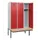 locker met bank,HxBxD 1950x1200x815mm,3vak,vak B 400mm,cilinderslot