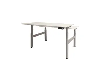 Dextro Plus Duo Zit-sta Bureau Elektrisch 120x80 Krijtwit 25mm Alu - 1