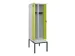 armoire vestiaire avec banc noir et blanc,HxlxP 2120x600x815mm